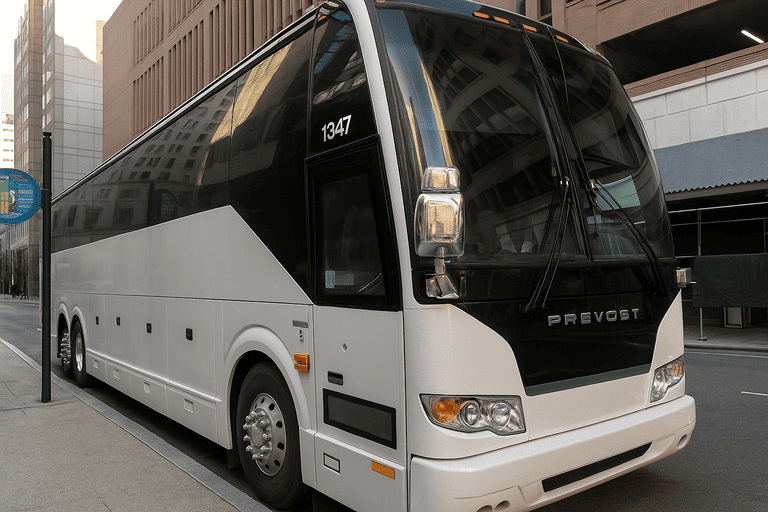 a El Paso Minibus Company coach bus