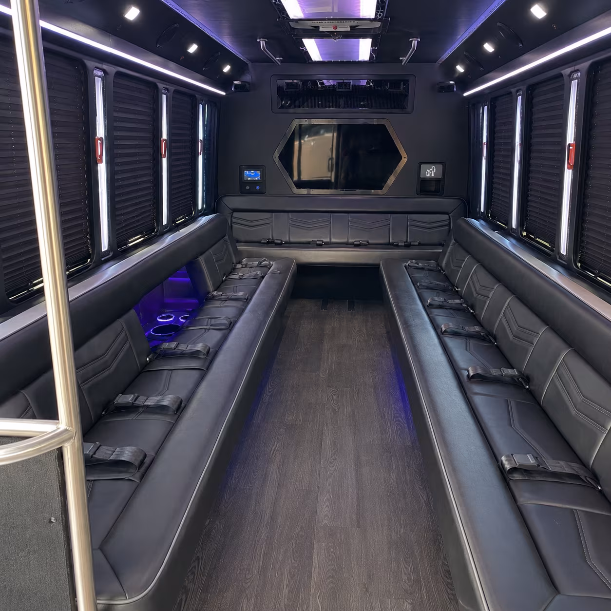 el paso 18 passenger party bus interior