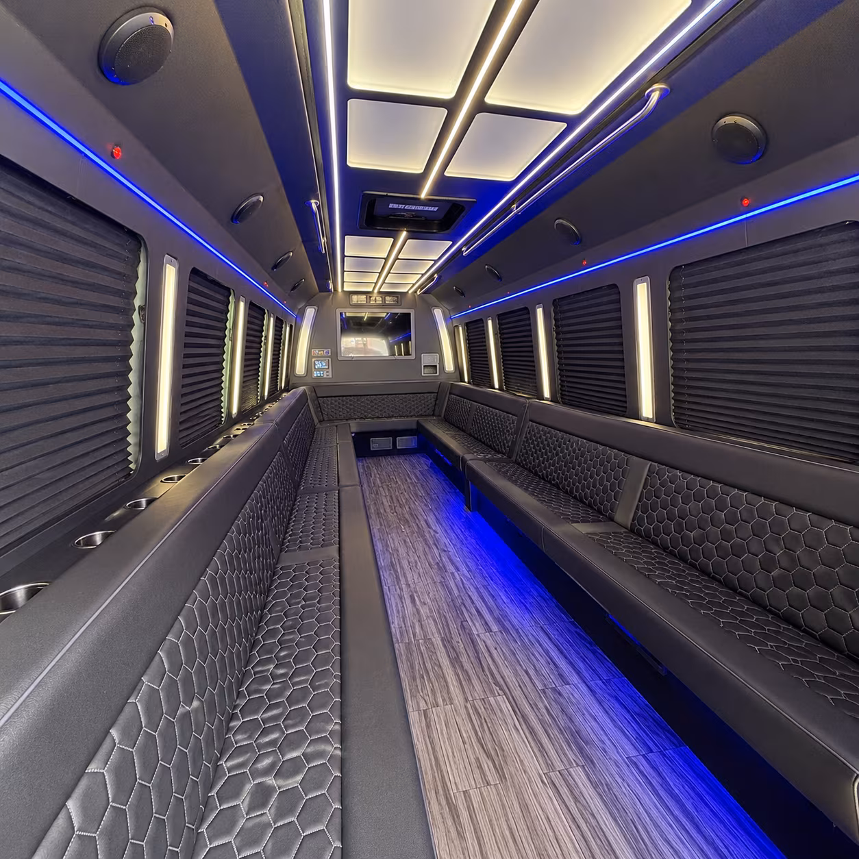 el paso 30 passenger party bus interior