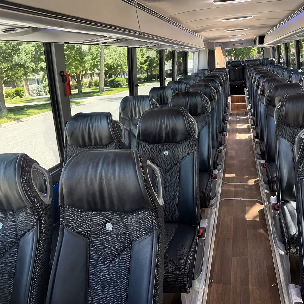 el paso 40 passenger charter bus inside
