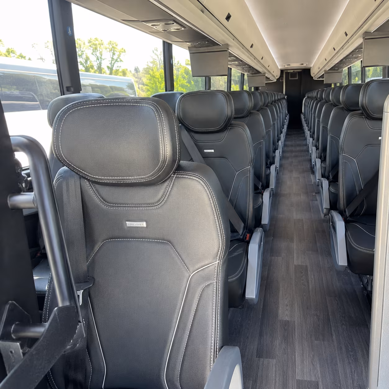 el paso 47 passenger charter bus interior