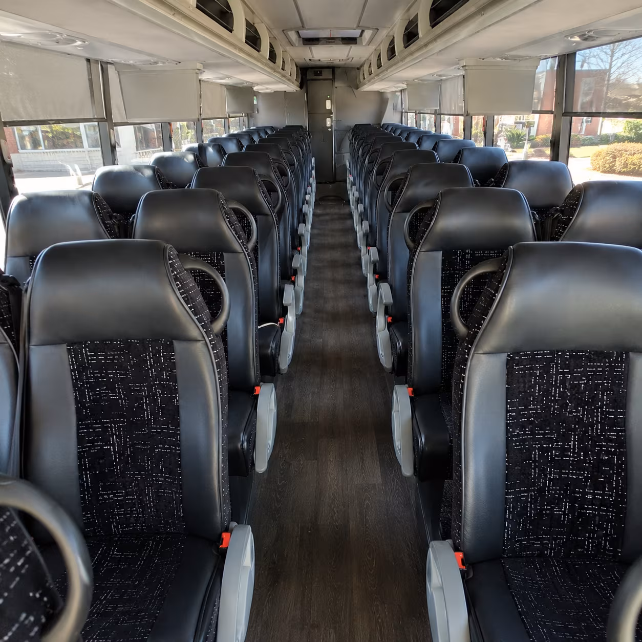 el paso 54 passenger charter bus inside
