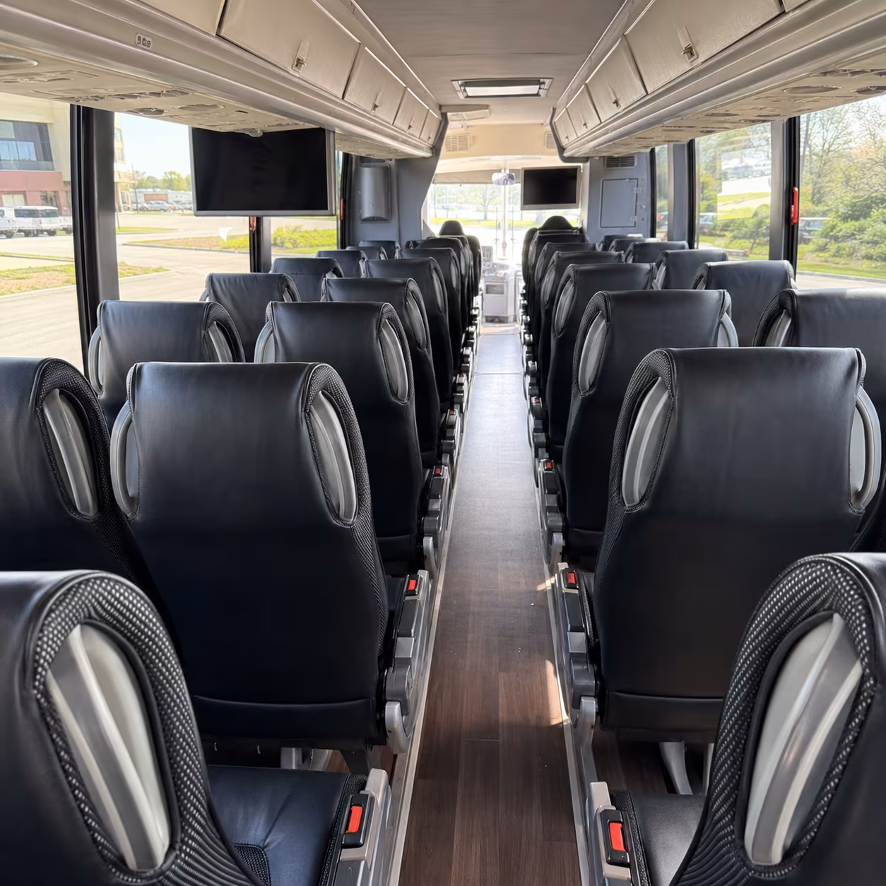 el paso 56 passenger charter bus inside