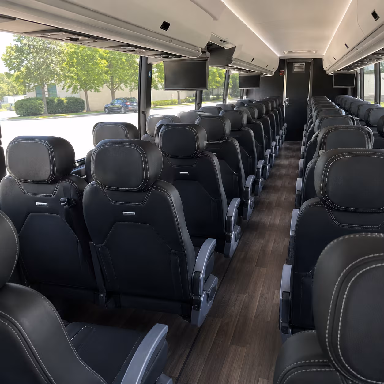el paso 56 passenger charter bus interior
